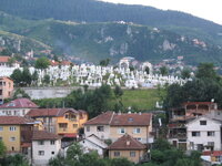 Bosnia Herzegovina-Sarajevo ''zicht uit hotel''.JPG