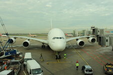 Duitsland-Düsseldorf ''Flughafen-Emirates A380'' (10).JPG