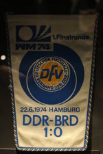 Duitsland-Dortmund ''Duits voetbalmuseum-WM 1974 BRD-DDR 0-1''.JPG Duitsland-Dortmund ''Duits voetbalmuseum-WM 1974 BRD-DDR 0-1''.JPG