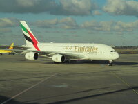 Duitsland-Düsseldorf ''Flughafen-Emirates A380'' (7).JPG
