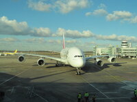 Duitsland-Düsseldorf ''Flughafen-Emirates A380'' (9).JPG