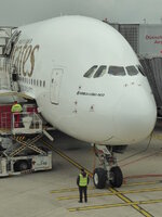 Duitsland-Düsseldorf ''Flughafen-Emirates A380'' (13).JPG