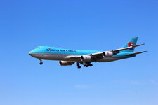 Duitsland-Frankfurt ''Flughafen-Korean Air Cargo Boeing 747'' (2).JPG
