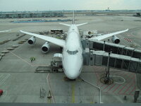 Duitsland-Frankfurt ''Flughafen-Lufthansa Boeing 747-800 Mexiko City-Frankfurt'' Siegerflieger...JPG