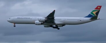 Duitsland-Frankfurt ''Flughafen-South African Airbus A340'' (2).jpg
