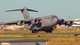 Duitsland-Frankfurt ''Flughafen-US Airforce C17 Globemaster'' (5).jpg