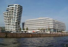 Duitsland-Hamburg ''Hafen Hafencity Marco Polo Tower & Unilever Haus''.jpg