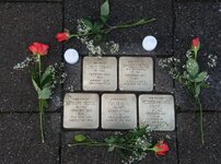 Duitsland-Kassel ''Stolperstein Grünen Weg 5''.jpg
