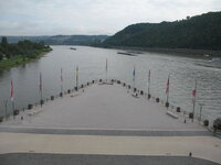 Duitsland-Koblenz ''Deutsches Eck-Links de Mosel en rechts de Rhein'' (2).jpg