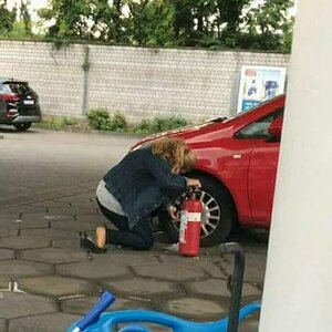 Reifen aufpumpen