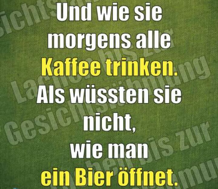Kaffee und Bier