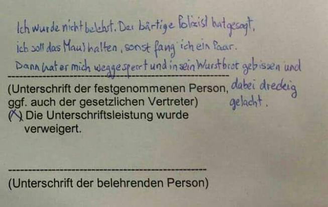Polizeiprotokoll